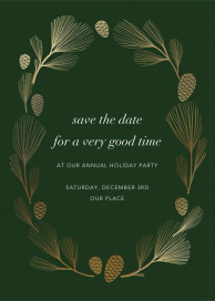 Sugar Pine - Holiday Save the Date by Paperless Post