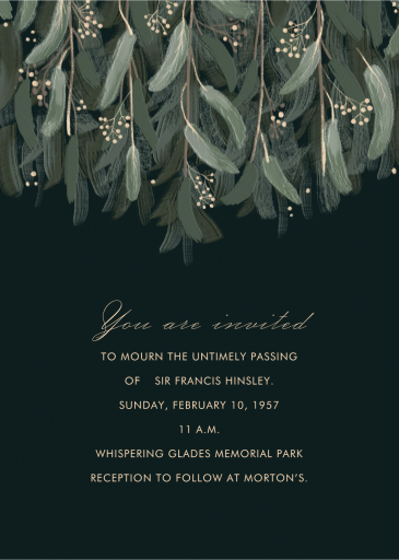 Verdure - Announcement by Paperless Post