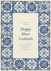 Amalfi Tiles - Happy Hour Invitation by Paperless Post