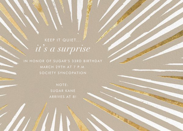 Amuse - Birthday Invitation by Kelly Wearstler