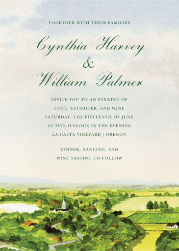 Vineyard Views - Invitation by Felix Doolittle