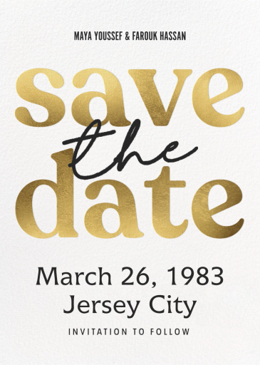 First Blush - Save the Date by Paperless Post