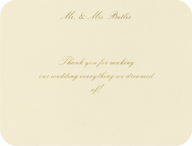 Viceroy (Thank You) - Stationery by Crane & Co.