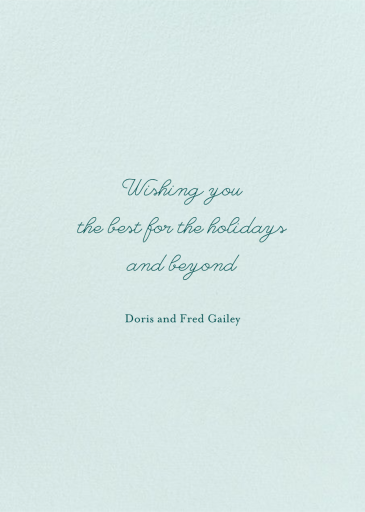 Christmas Mushroom (Kelsey Garrity Riley) by Red Cap Cards - Back