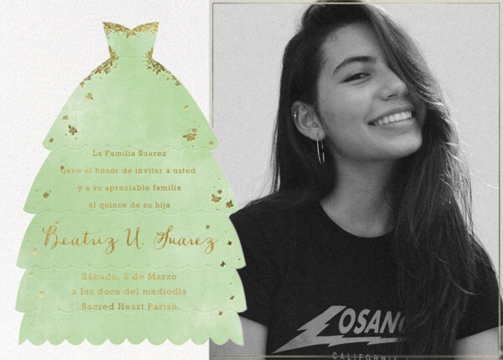 Hermoso Vestido Photo - Quinceañera Invitation by Paperless Post
