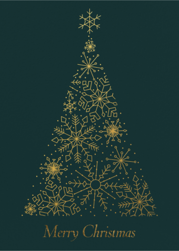 Filigree Tree - Holiday Card by Paperless Post