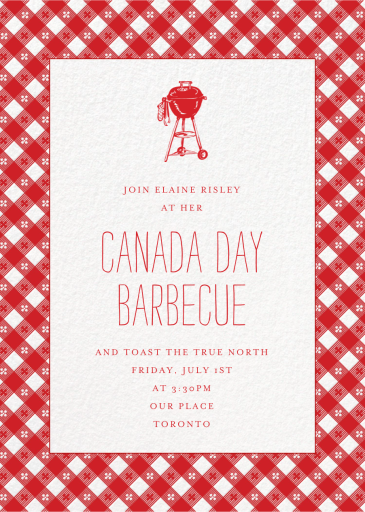 Picnic Table - Canada Day Invitation by Paperless Post