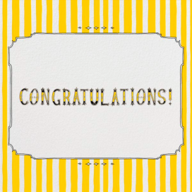 Circus Tent Congratulations Card