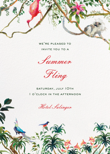Watercolor Jungle (Inslee Fariss) - Party Invitation by Dogwood Hill