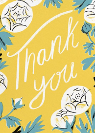 Thank You Peony (Nicholas John Frith) - Thank You Card by Red Cap Cards
