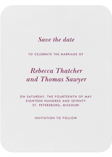 Andros (Save The Date) by Crane & Co.