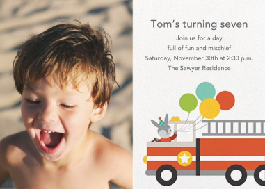 Fur Department (Photo) - Birthday Invitation by Petit Collage