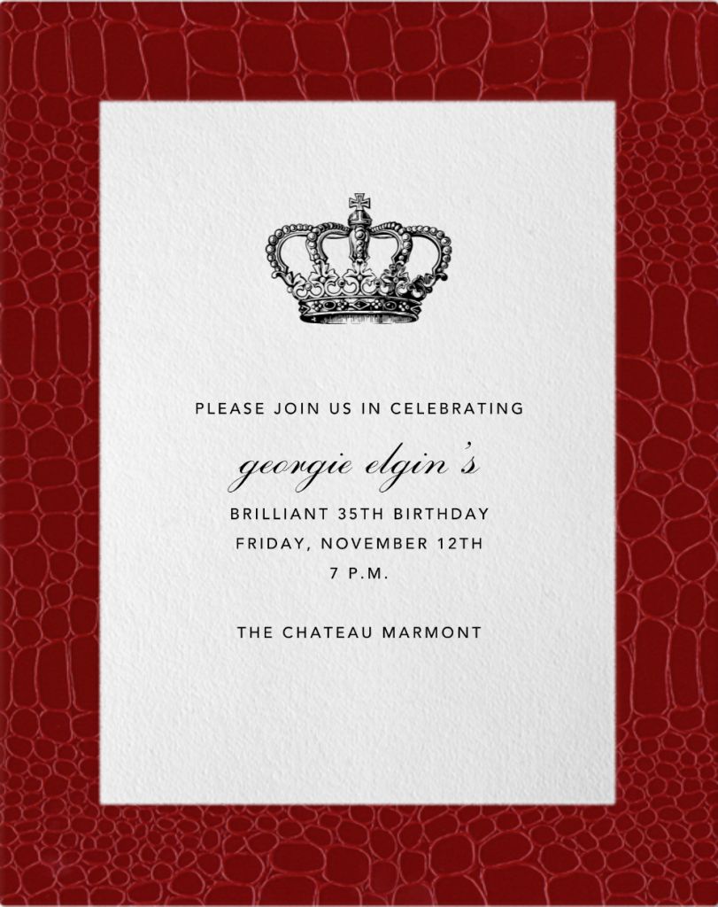 Croc Border Birthday Invitation Send online instantly RSVP tracking