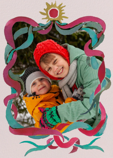 Photo Painted Ribbon Invitation