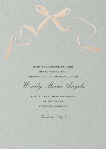 Pink Tie Affair - Baptism & Christening Invitation by Paperless Post