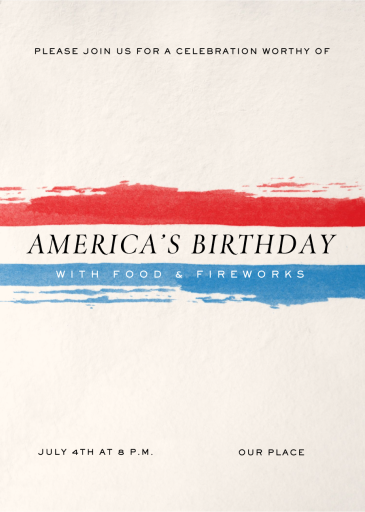 Patriot Paint - 4th of July Invitation by Paperless Post