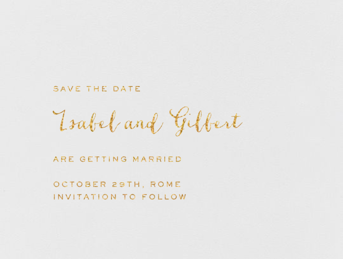 Miller (Save the Date) by Crane & Co.