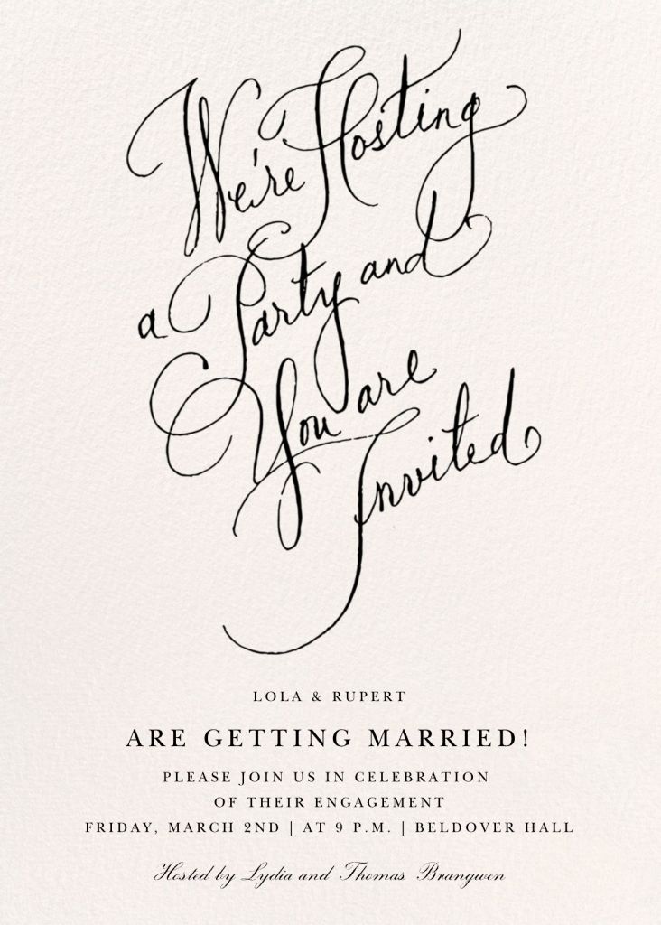 Scripted Invitation