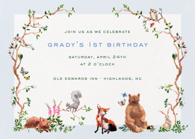 Watercolor Forest (Inslee Fariss) - Invitation by Dogwood Hill
