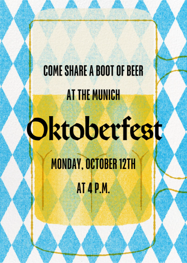 Festive Mug - Oktoberfest Invitation by Paperless Post