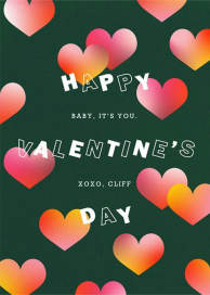Reflective Hearts - Valentine's Day Card by Paperless Post