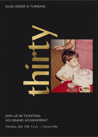 Celebration Photo - 30th Birthday Invitation by Paperless Post