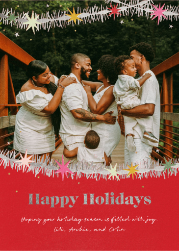 Tinsel Garland - Holiday Card by Paperless Post