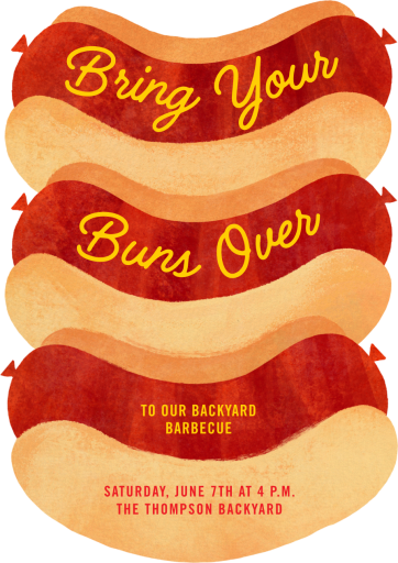 Bring Your Buns Over - Invitation by Paperless Post
