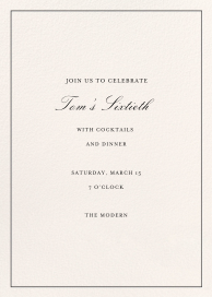 Minimalist Border Invitation