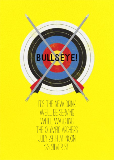 Archery Target - Sports Invitation by Paperless Post
