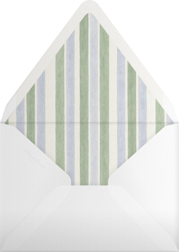 Floral Baby in Bloom Invitation Envelope