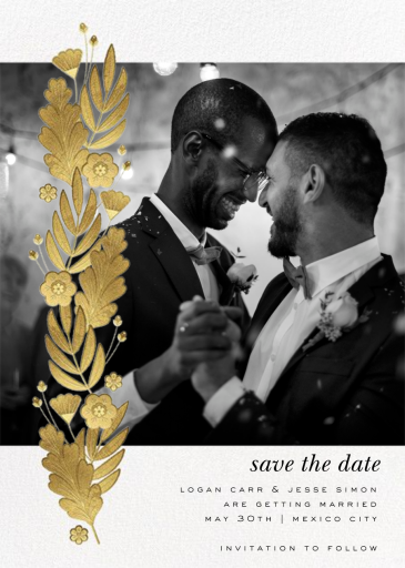 Blooms of Gold - Save the Date by Paperless Post