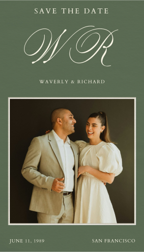 Monogram Photo - Invitation by Paperless Post