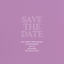 Lilac - Save the Date by Paperless Post