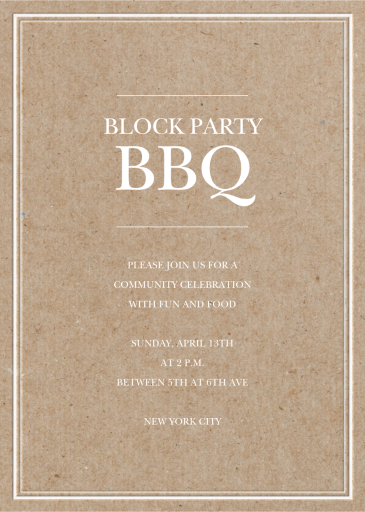 Chipboard Classic - Get-Together Invitation by Sugar Paper