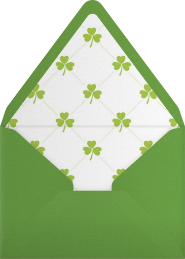 Shamrock with You - Paperless Post Envelope