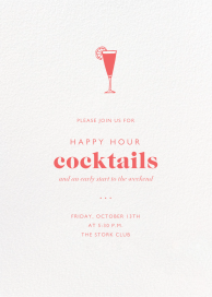 Ivory Plain - Happy Hour Invitation by Paperless Post