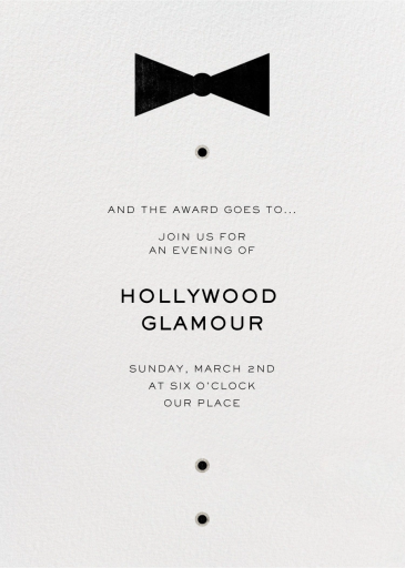 Black Tie Affair - Viewing Party Invitation by Paperless Post