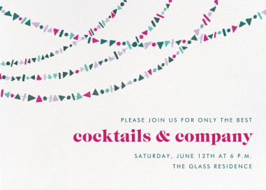 Streamer Shapes - Birthday Invitation by Paperless Post