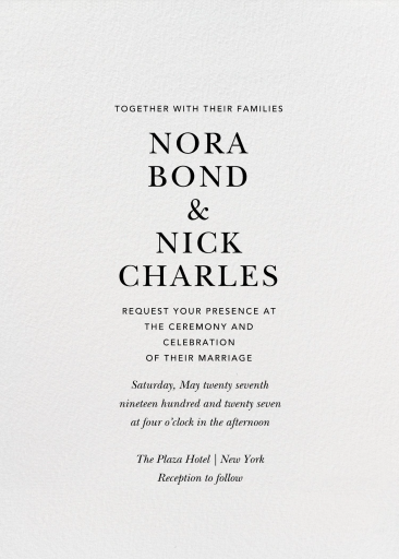Konfetti Photo - Wedding Invitation by Kelly Wearstler - Back