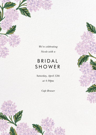 Hydrangea Frame - Bridal Shower Invitation by Rifle Paper Co.
