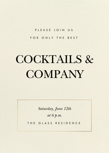 Levant - Cocktail Party Invitation by Paperless Post