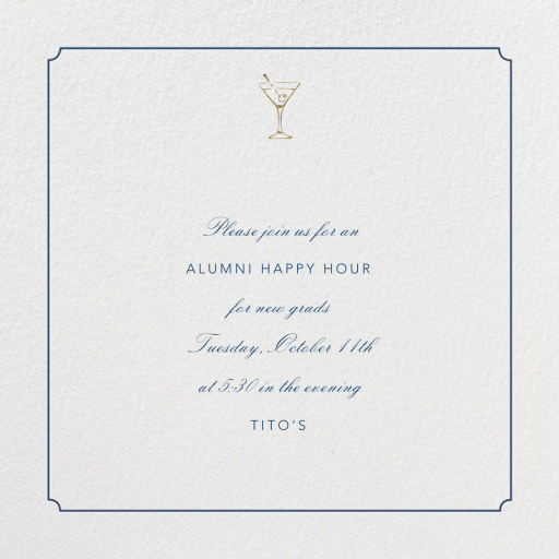 Indented Rounded Corners - Class Reunion Invitation by Paperless Post