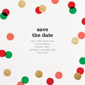 Carnaby - Holiday Save the Date by Paperless Post