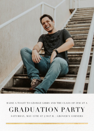 Underscore (Photo) - Graduation Party Invitation by Paperless Post