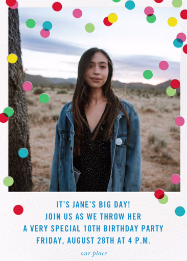 Baronial (Photo) - Birthday Invitation by kate spade new york
