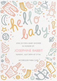 Baby Doodle - Baby Shower Invitation by Hello!Lucky