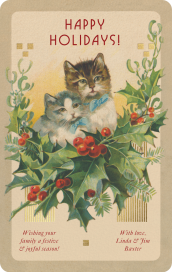 Vintage Whiskers - Greeting Card by John Derian