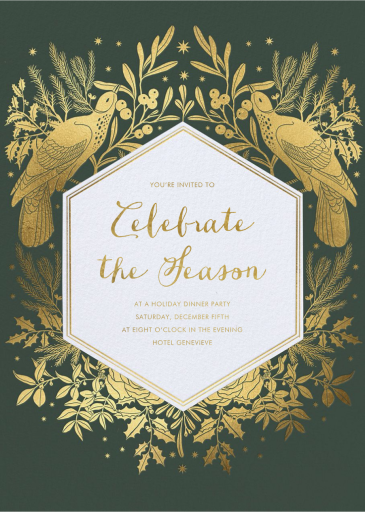 Yuletide Glow - Holiday Party Invitation by Hello!Lucky