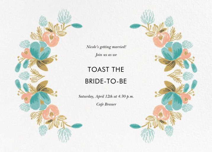 Classic Garland - Bridal Shower Invitation by Rifle Paper Co.